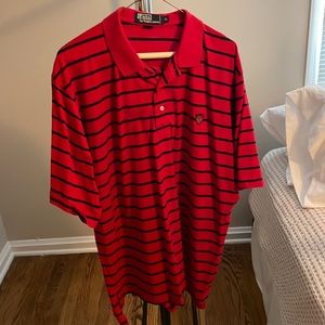Polo by Ralph Lauren - XL - Red and dark blue stripes